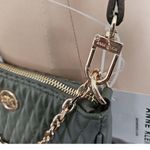 Anne Klein Sage Green Small Ruched Chain Strap And Removable Crossbody Purse Nwt Photo 4