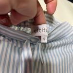 NEW Ettitude Women Sateen Pajama Pants Starlight Blue Stripe Bamboo Lyocell sz S Photo 2