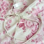 White House | Black Market  white faux leather tie tassel belt Photo 3