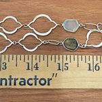 Stella & Dot Silver-tone Labradorite Gemstones Long Chain Necklace 24.8g Photo 7