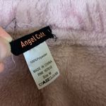 Angel Cult Soft Textured Plush Fleece Drawstring Jogger Lounge Pants‎ Medium Pink Photo 2