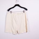 The Great The Patch Pocket Cotton Terry Lined Pull On Raw Edge Hem Sweat Shorts Photo 3