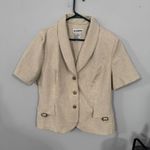 Perceptions Vintage Short Sleeve Button Down Blazer Suit Jacket Women's Plus Size 14 Photo 0