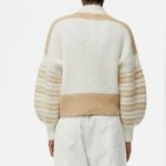 French Connection Nika Half Zip Knit Sweater Cream White Size L NWT Photo 1