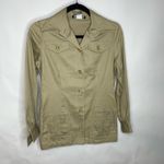 Vintage 70s Khaki Cargo Jacket Blazer Sz 1 XS Tan Photo 4