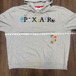 Disney  PIXAR Embroidered Hoodie Sweatshirt Grey XXL Monsters Inc Up Photo 5