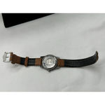 Vintage Wenger Marlboro Women's Black Dail Brown Leather Band Watch Photo 2