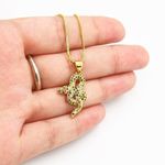 Colorful Snake Necklace Gold Photo 1