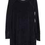 Athleta  Crisscross Velour Tunic Dress Gray Women's Small Photo 0