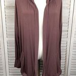 Torrid  Super Soft Open Front Hoodie w Cinch Bottom Brown-1X Photo 0