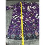 Croft & Barrow Women's Purple Floral 3/4 Sleeve Tunic Blouse Size XL Photo 5