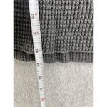 Style & Co Gray Cable Knit Sweater Flared Hem V Neck Long Sleeve Tunic Photo 4