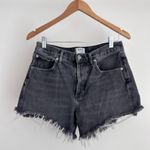 AGOLDE  Denim Shorts Womens 25 Black Micah Cut Off Jean Festival Boho Minimalist Photo 0