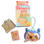 🆕 LABUBU Pop Mart Monsters Party Reversible Plush Purse Charm “Yaya” Full Incl. Purple Photo 0