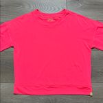 Lucky in Love LUV Hype Long Sleeve Tennis Top Coral Crush Pink Size XS/S Photo 2
