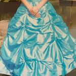 Giovanni Dress Blue Size 0 Photo 1