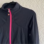 Lululemon  Women’s Rare Vintage Define Jacket Luon Full Zip Up Black/Pink Size 6‎ Photo 7