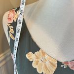 TT Mar Shift Dress Floral Scoop Neck Wide Straps Sleeveless Vintage 90s Green Size M Photo 8