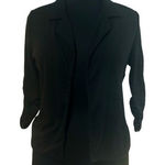 Wet Seal  Women XL Open Black Cardigan‎ Blazer Business Casual Office Formal Photo 0