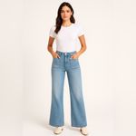 Jordache Women’s Wide-Leg Jeans – Size 8 – Light Wash Denim Photo 7