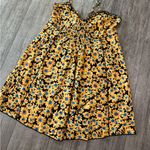 Topshop Yellow and Black Floral Mini Dress Photo 5