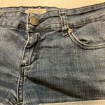 I Love H81  Shorts Womens Sz 25 Blue Denim Cut Off Jean Shortie Distressed Photo 1