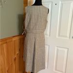 Luxology White and Olive Green Ruched Sleeveless Sundress NWT Photo 5