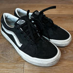 Vans  Black Suede Unisex Low-Top Sneakers, Size 7.5 Photo 0