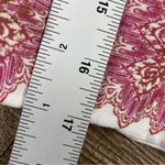 Free People  Top White Pink S Oversized Cath Me If You Can Paisley Boho Dolman Photo 8