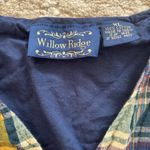 Vintage Willow Ridge Button Down Sweater Vest Size XL Navy Blue Academia‎ Preppy Photo 3
