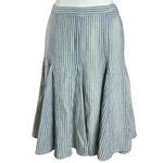 Free People  Country Western Bohemian Striped Ombre Candace Midi Skirt Size Small Photo 7