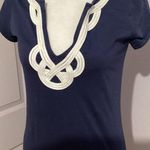Lilly Pulitzer Navy Blue Pima Cotton Brewster T-Shirt Dress Size XSmall Photo 1