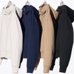 Uniqlo  DRY Sweat Tall Neck Full-Zip Hoodie Jacket Beige NWT XL Photo 5