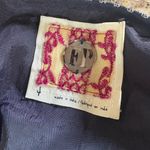 Free People -Vintage- Elegant Black and Gold Embellished Dress Photo 3