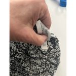 Universal Threads Universal Thread Floral Ruffle Blouse Black White Small Short‎ Sleeve Boho Top Photo 10