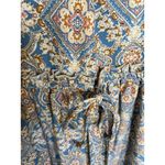 Davi & Dani Womens Dress Size Small Floral Printed V-Neck Mini Boho Silky NEW Photo 3