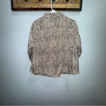 Talbots Animal Print Button Down Shirt in Brown and Black Photo 2