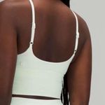 Lululemon  Seersucker Light Blue High-Neck Long-Line Swim Top Photo 1