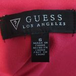 Guess  Los Angeles Hot Pink Spaghetti Strap Cocktail Ruffle Trim Dress Size 6 NWT Photo 4