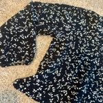 ZARA  NWT textured black & white long sleeve blouse Photo 7