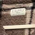 Z Supply Cross Country Plaid Jacket Lunar Grey Medium Sherpa Fleece Evereve Photo 2
