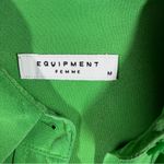 Equipment  Green Signature Slim Fit Silk Button Down Top Photo 2