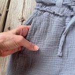 REWASH  Women's Grey String Tie Shorts 100% Cotton Size M. NEW Photo 3