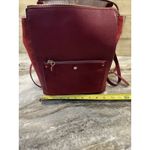 LC Lauren Conrad  Backpack Shoulder Bag Purse Vegan Pebbled Leather Red Medium Photo 7
