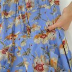 Paige NEW Barbarella Floral Mini Dress in Dream Blue Poppy Meadow Women's XS Photo 4