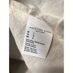 American Eagle  Off Shoulder Smocked Floral Ruffle‎ Tiered Dress Black Cream L Photo 7