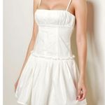 Majorelle Carly Cotton Poplin Mini Dress, White, XS Photo 0