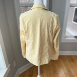 J.Jill Butter Yellow Linen Blazer Jacket Size XS Photo 3
