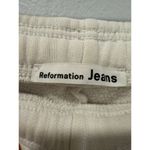 Reformation  Cream Activewear Lounge Women's Organic Cotton Shorts Large Photo 1