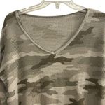 American Eagle  Women's Camo Long Sleeve Waffle Knit Thermal Top M Photo 0
